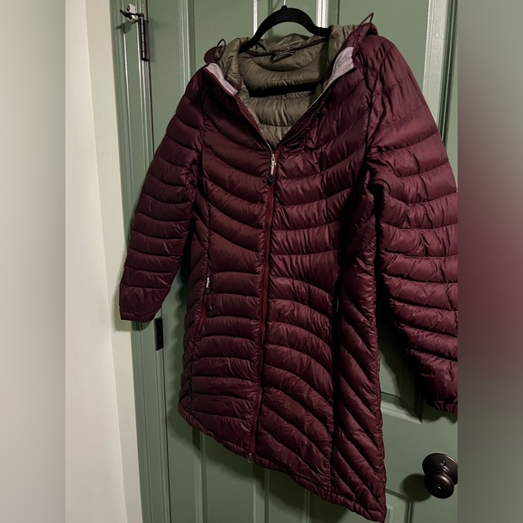 L.L. Bean Jackets & Blazers - LL Bean Winter Coat!  Burgundy size medium! Thigh length.  Warm with hood!